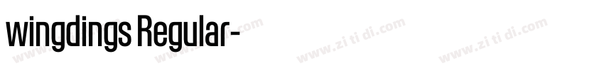 wingdings Regular字体转换 wingdings Regular字体转换
